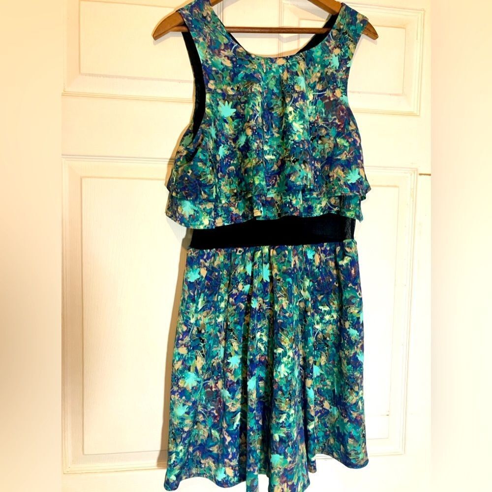Princess Vera Wang, mini dress, opaque midsection, excellent condition, size 13